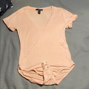 Pink v neck T-shirt